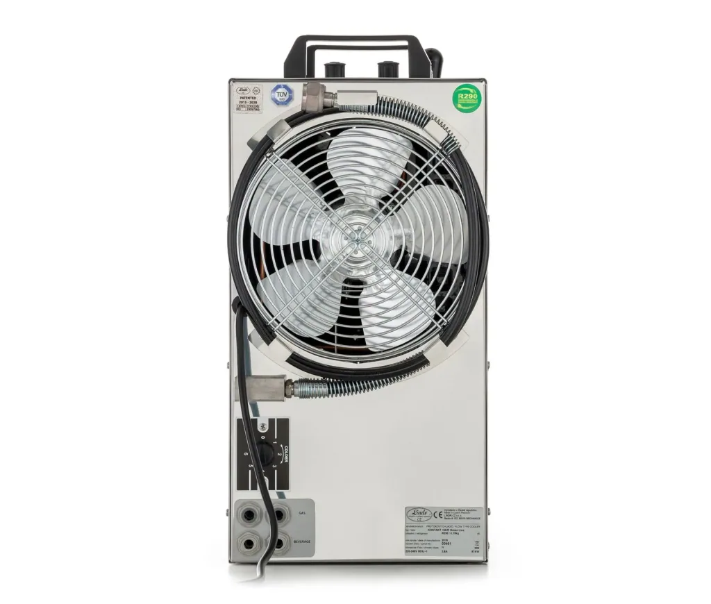 Zapfanlage, Bierzapfanlage Kontakt 155/R Green Line, 2-leitig Trockenkühlgerät aus Edelstahl, 160 Liter/h