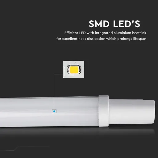 - LED-Leuchtstofflampe 120cm - 36W - 4000K- 3000 Lumen - IP65