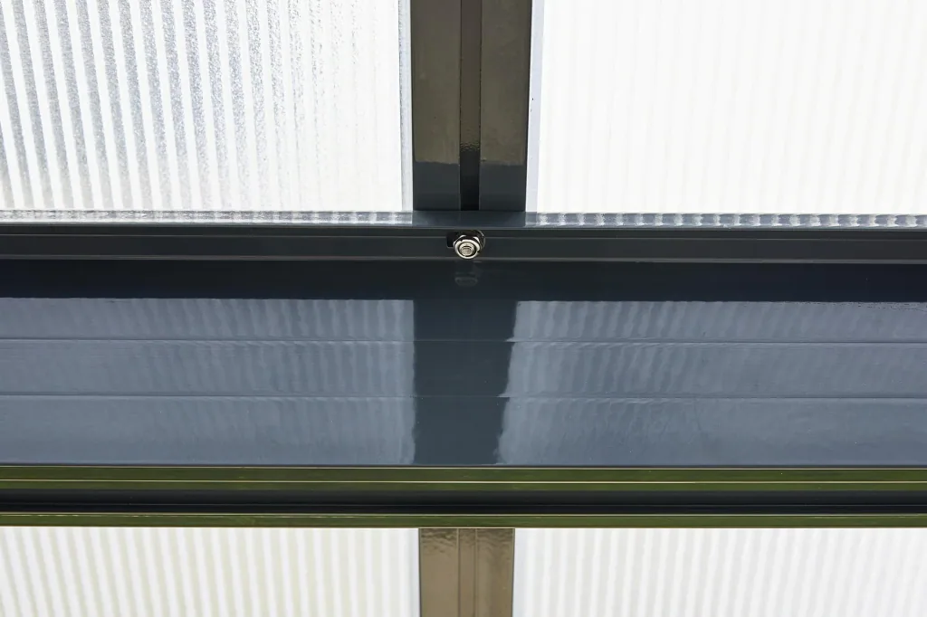 Terrassendach Bausatz, Farbe anthrazit, 3060 x 4060 mm