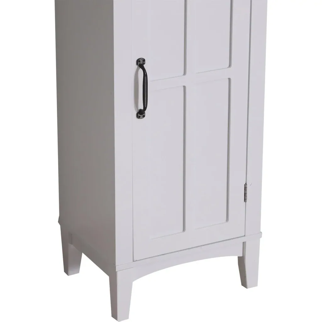 Badschrank Badezimmerschrank Wandschrank mit Spiegel vestellbare Einlegeböden Holz Weiß 40 x 30 x 170 cm