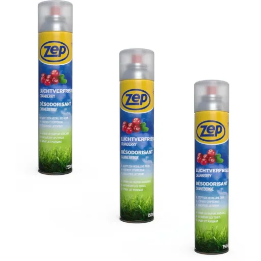 ZEP Lufterfrischer Cranberry-Duft - 750 ml x 3 Stück - Vorteilspack - 3 Stück