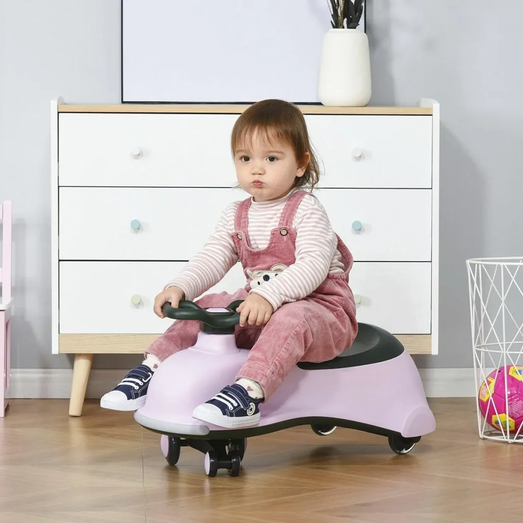 Rutscherauto Bobbycars Rutscher Kinderfahrzeug 5 PU-Blitzräder Kinderauto mit Aufbewahrungsbox für Kinder von 18 bis 48