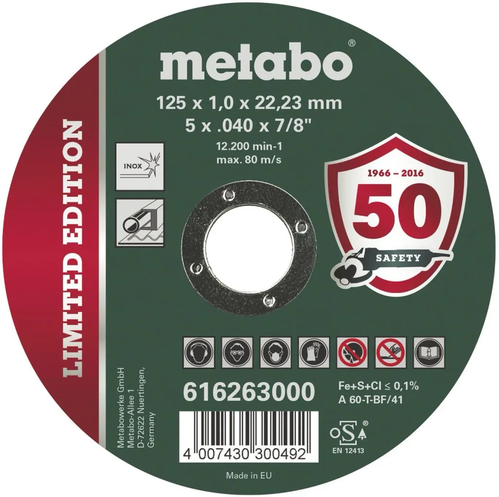 Trennscheiben-Set 10-teilig D 125 mm inklusive Aufbewahrungsbox