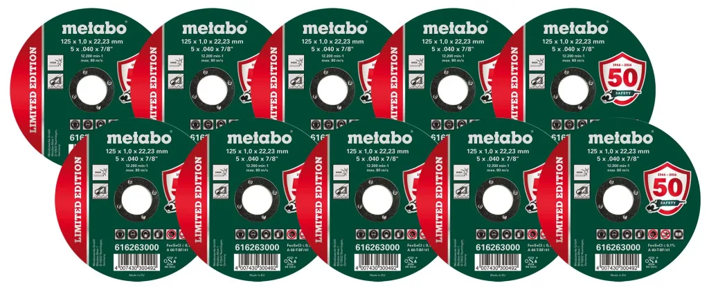 Trennscheiben-Set 10-teilig D 125 mm inklusive Aufbewahrungsbox