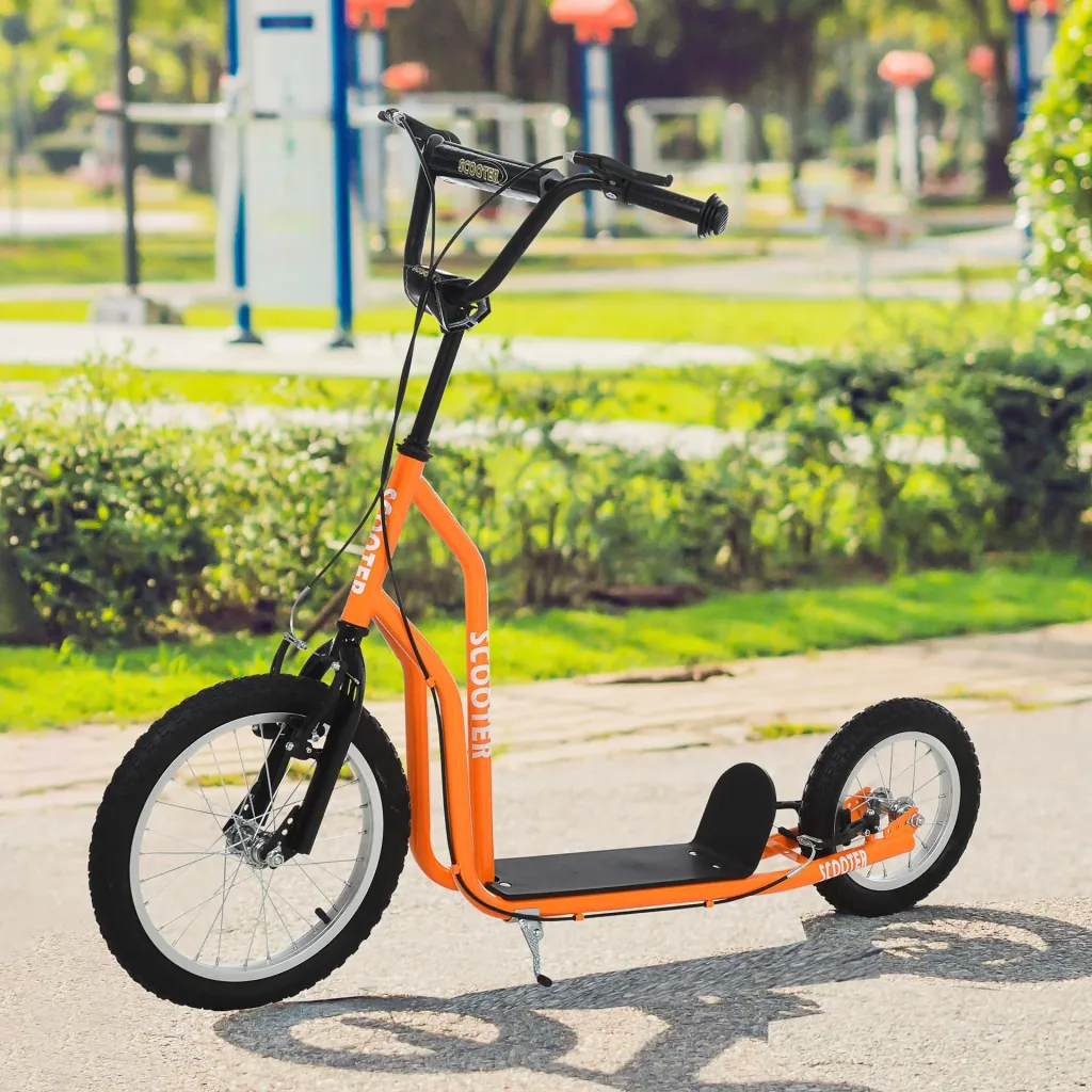 Kinderroller mit Handbremse