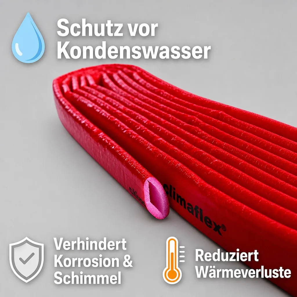 Rohrisolierung 35mm, 10m, für Kaltwasserleitungen, 4mm Dämmstärke