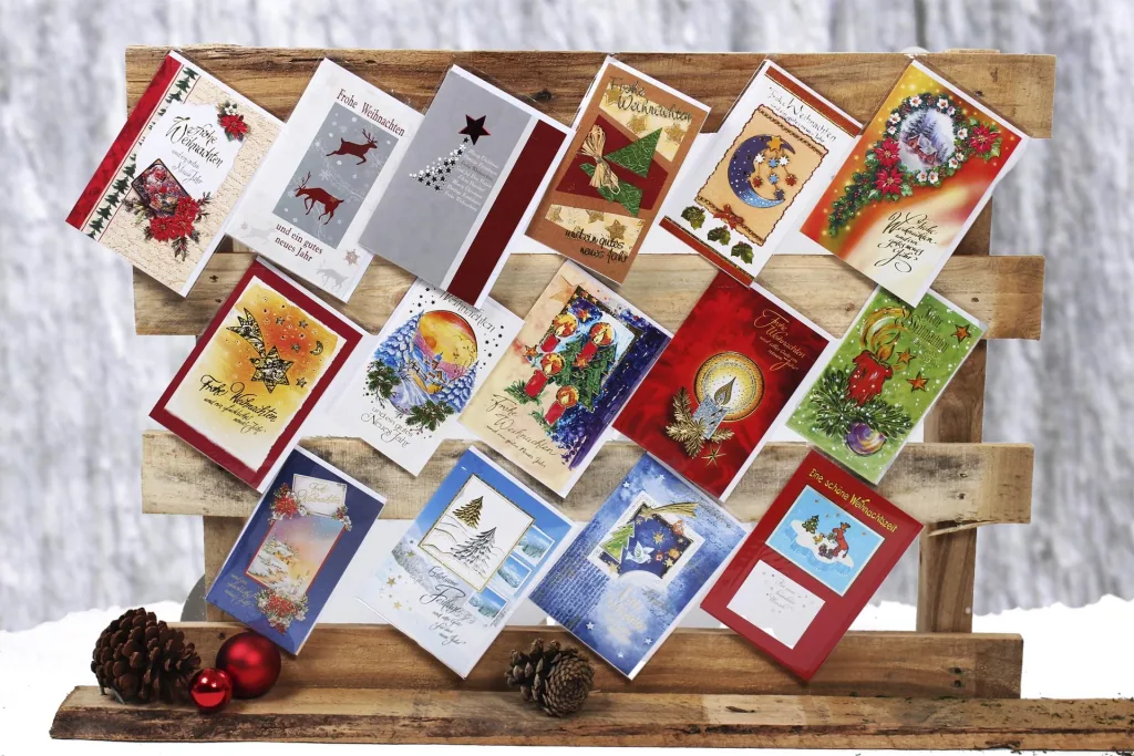 Weihnachts-Grußkarten, 15 Stück
