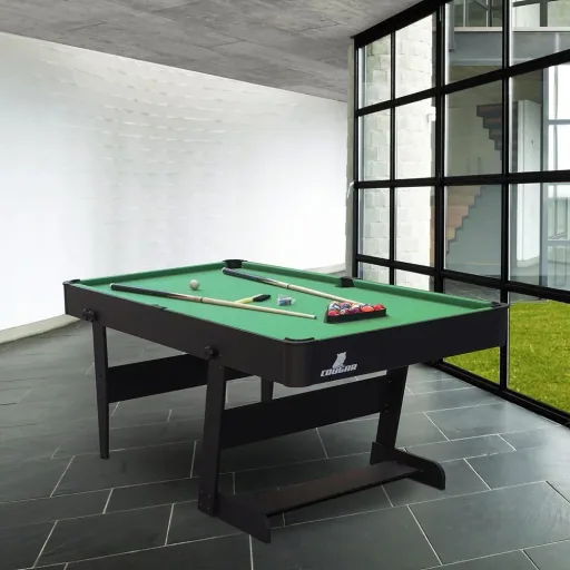 Hustle L Klapp Billiardtisch
