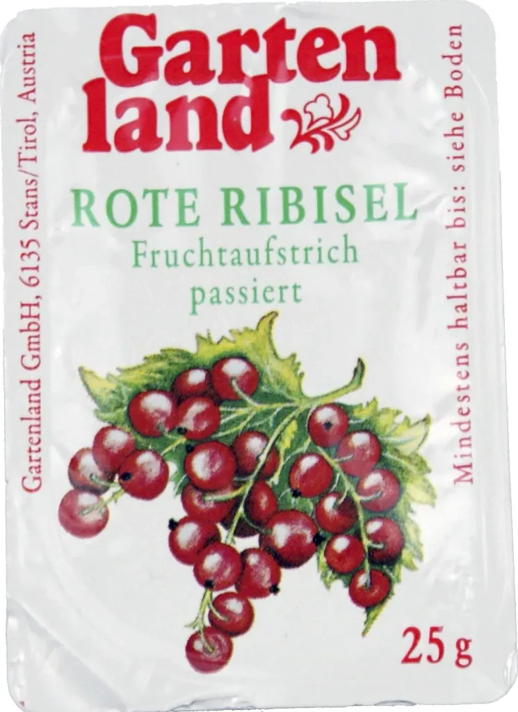Marmeladentopf mit Deckel und Löffel, 10 Portionspackungen Fruchtaufstrich á 25 g, 250 g