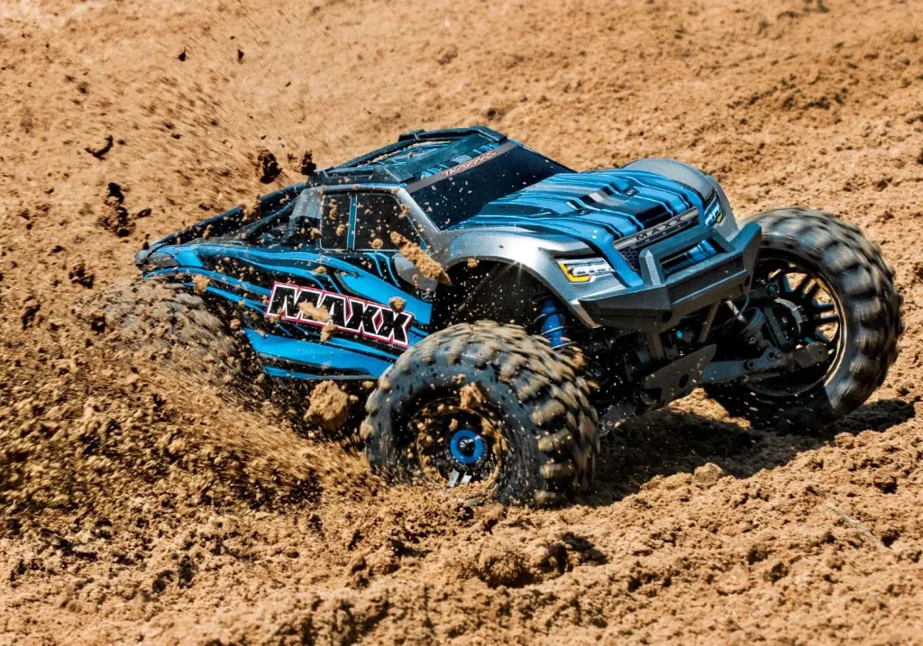MAXX 1:10 RTR TSM SR VXL-4S Regler ohne Akku/Lader 1/10 Monster-Truck Brushless blau