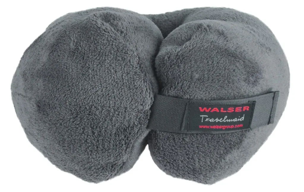 Nackenrolle/Reisekissen "Travelmaid" aus weichem Fleece - anthrazit