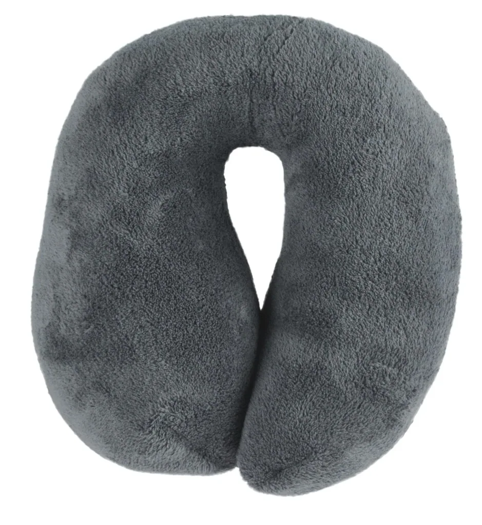 Nackenrolle/Reisekissen "Travelmaid" aus weichem Fleece - anthrazit