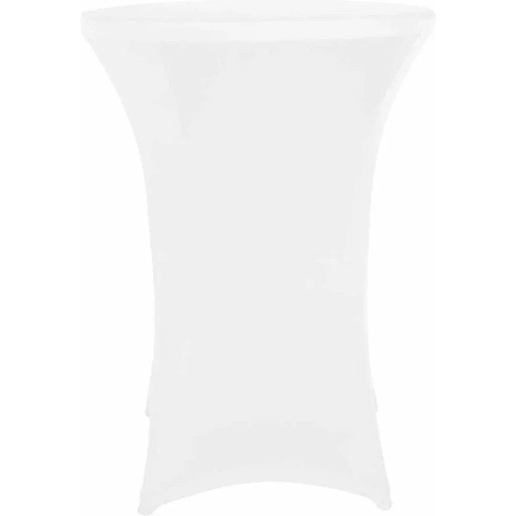 Runder Klapptisch inklusive Abdeckung - 80 x 110 cm (ø x H) - Weiß