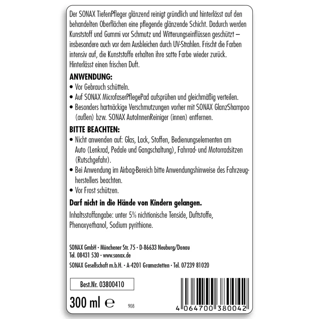 Tiefenpfleger glänzend 300 ml