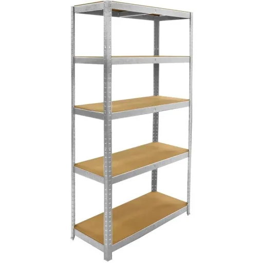 2 Stück Metall-Lagerregal / Regaleinheit mit 5 Fachböden - 875kg Kapazität - (BxTxH) 90x40x180cm - 175kg pro Fachboden
