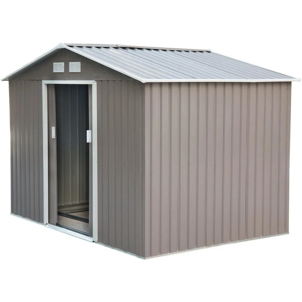 Metall Gerätehaus / Gartenschuppen 277 x 191x 192 cm, grau
