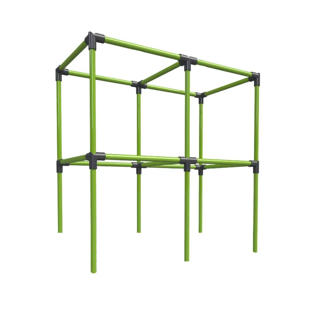 Erweiterungsset, Rankgerüst für 949797 Hochbeet „City Jungle Heidelberg“, Verlängerung, Kunststoff, Grün