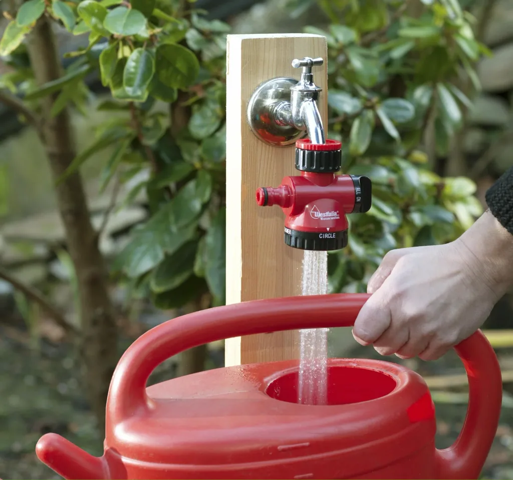 2-Wege Wasserhahn Adapter mit Schlauch- und Brausenauslass
