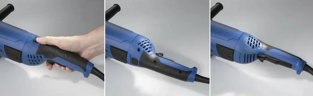 Zweihand Winkelschleifer mit Sanft Anlauf im Koffer, 2600 Watt , 230 mm