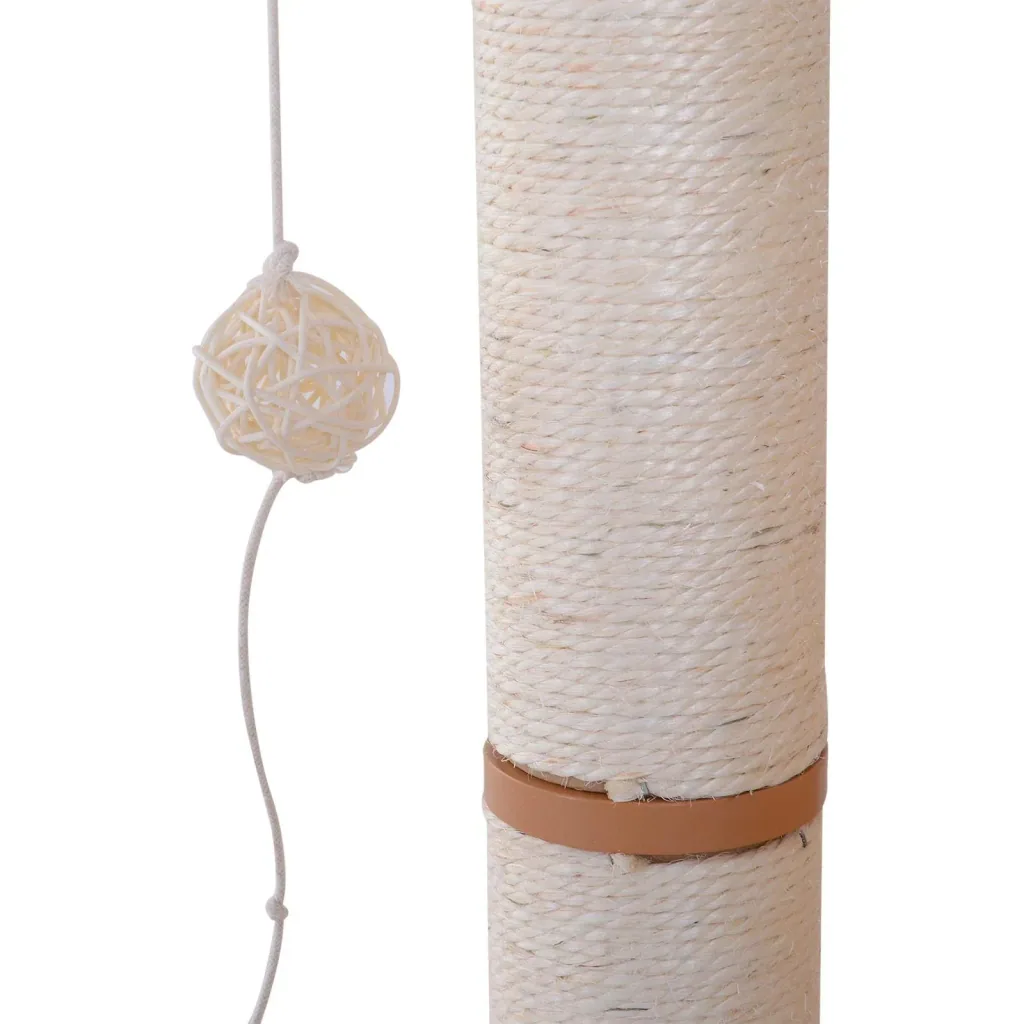 Kratzbaum Kletterbaum Sisal Polster Liegefläche Ball natur 56 x 48 x 80 cm