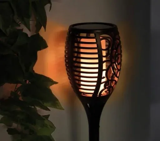 Solar Gartenfackel mit Flammeneffekt - 2er Set