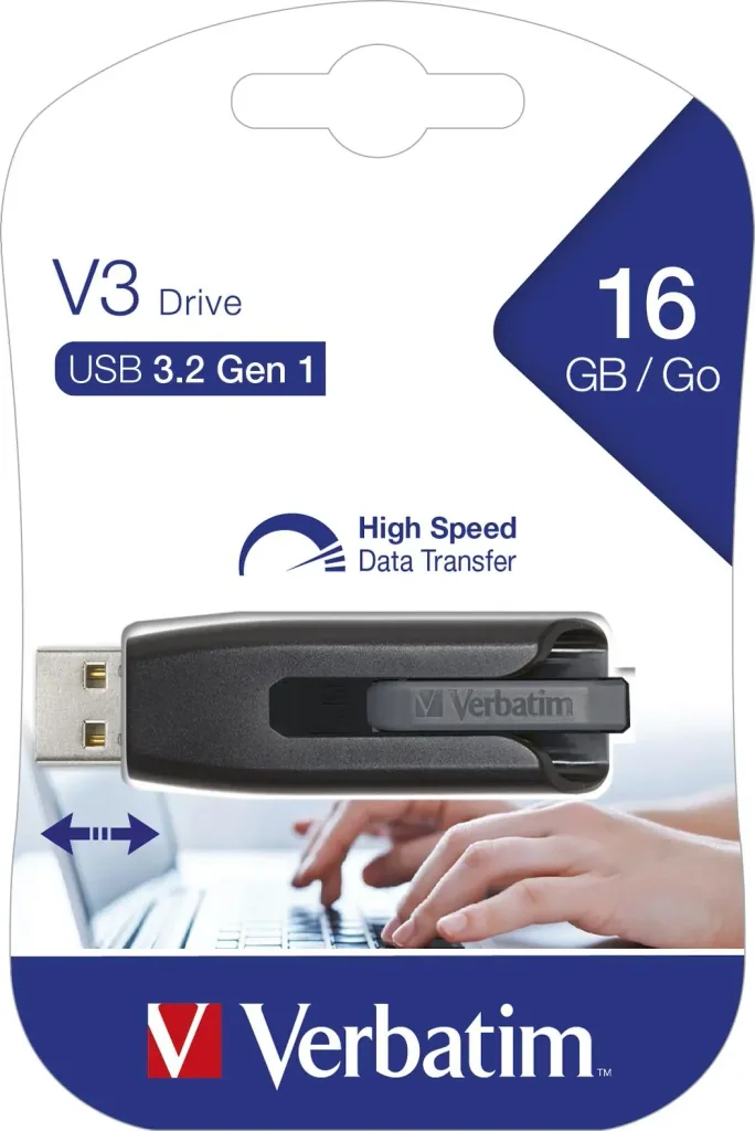 16 GB USB 3.2 GEN1 Speicherstick, V3 Store n Go in grau