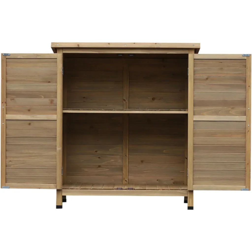 Geräteschrank mit Lamellentüren