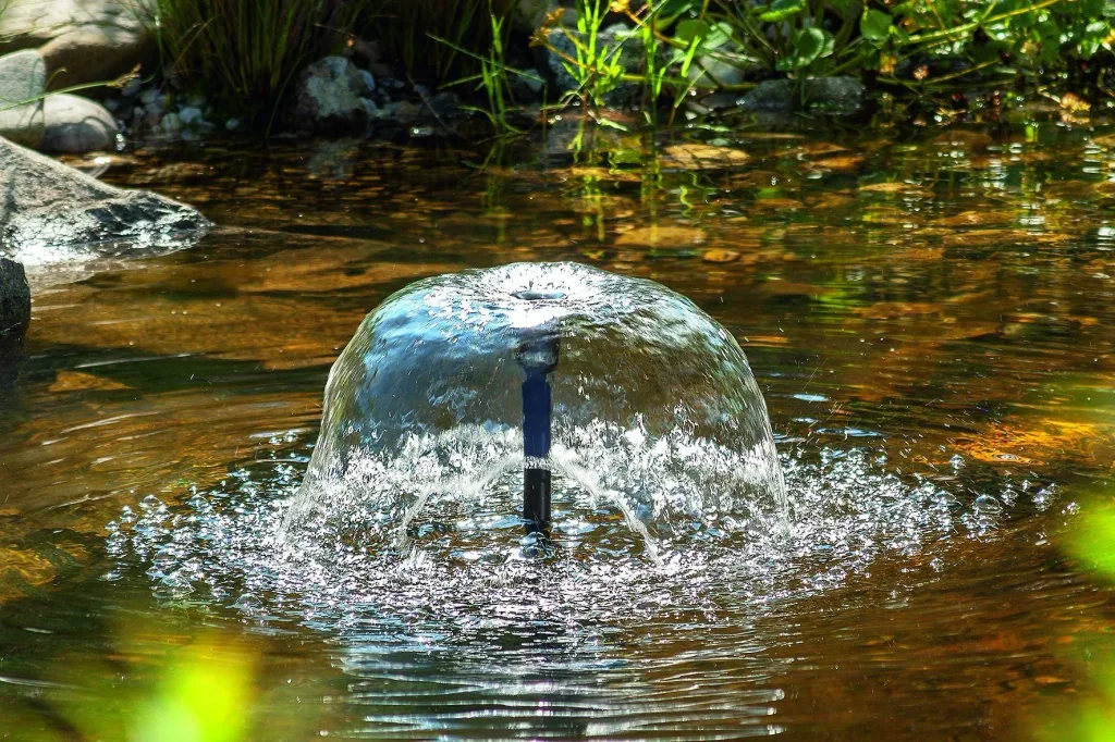 Wasserpumpe "Marino" mit Trockenlaufschutz, Sprinkler und Steigrohren, 2000l/h