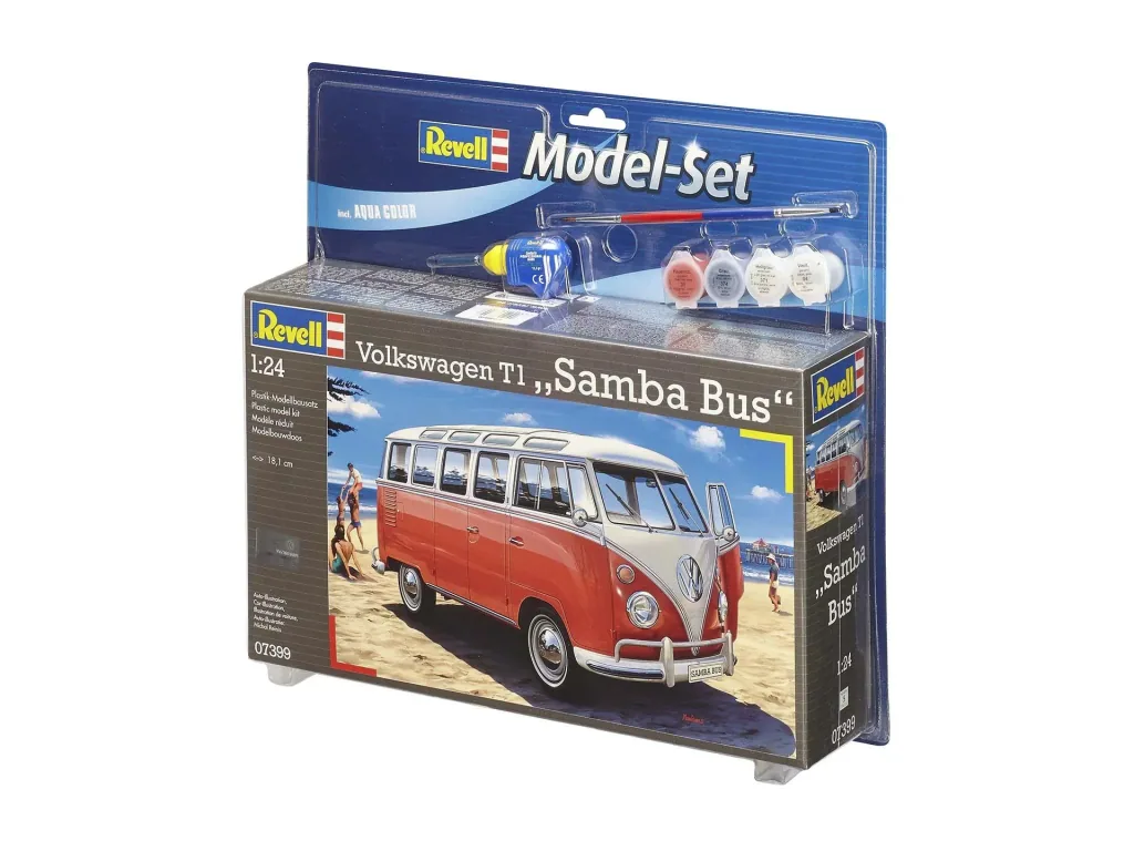 Model Set Volkswagen T1 "Samba Bus", Inkl. Farben, Kleber, Pinsel