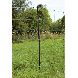 Ovi Netting Grün 108Cm - 50 Meter Doppelpfosten, Schwarzer Pfosten