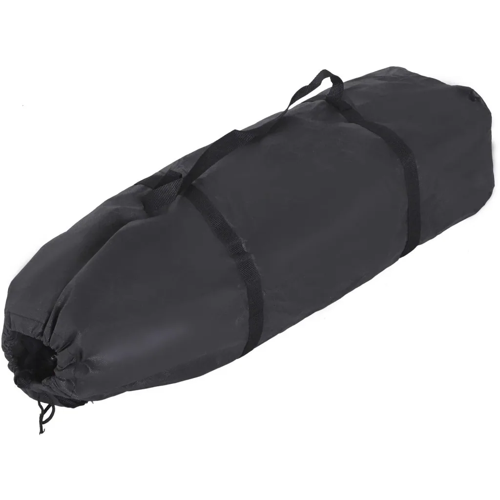 Babybett Kinderreisebett klappbar Klappbett mit Matratze + Rollen Tragetasche Schwarz 120 x 60 x 75 cm