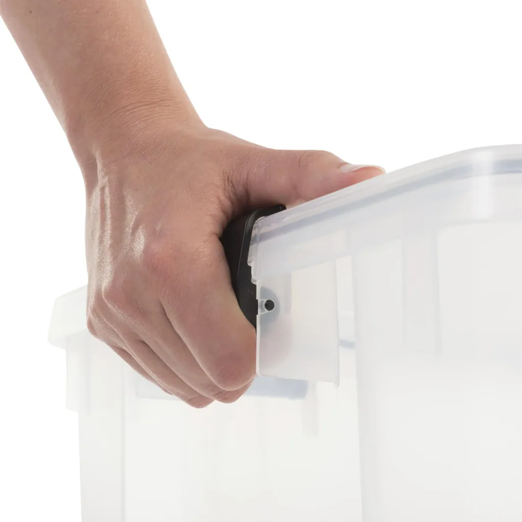 Wasserdichte Box AT-SD C/C/Bk, transparent, 20 Liter