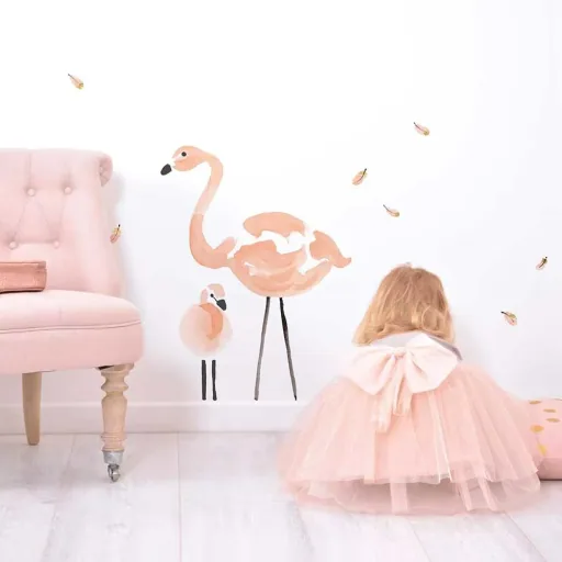 Lilipinso Wandsticker XL zwei Flamingos