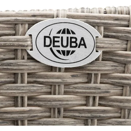 2x Rattan Balkonpflanzer creme