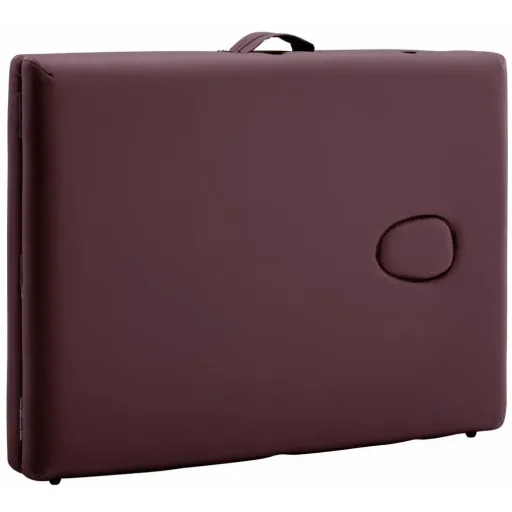 Klappbarer Massagetisch 2 Zonen Aluminium lila