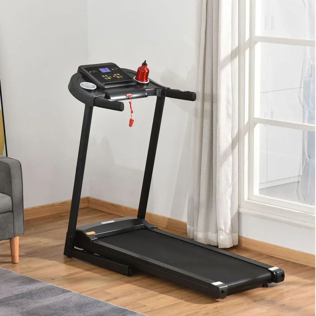 Laufband Klappbar elektrisch 500 W 1-12 km/h LED-Display Getränkehalter und Handyhalterung sehr gut geeignet für Home Gy