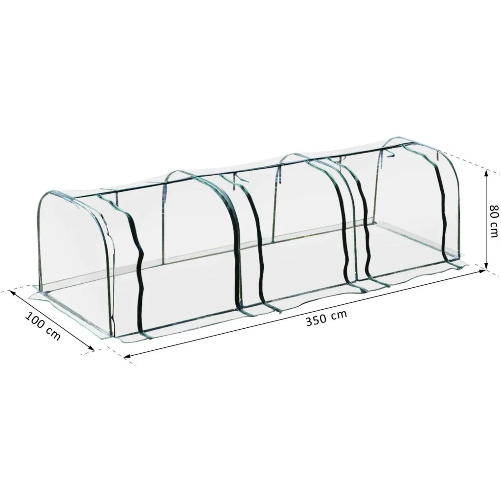 Folientunnel mit 3 Türen