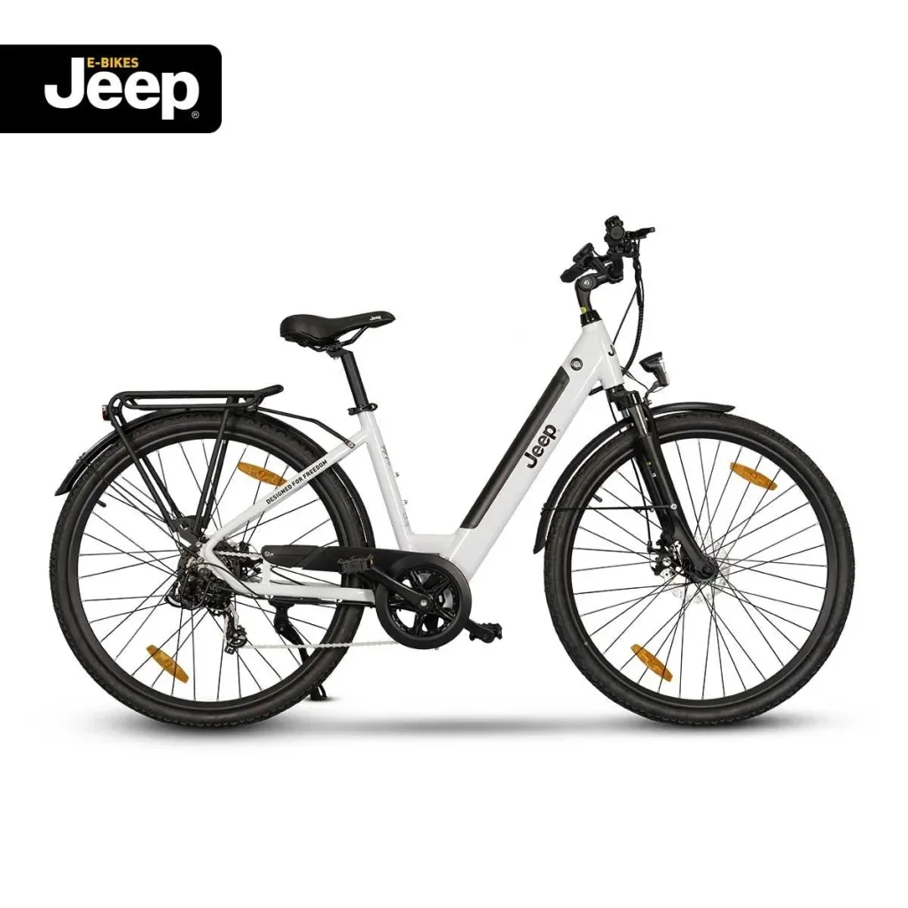Unisex Trekking E-Bike, 28 Zoll, Rahmengröße 46 cm, 7-Gang Kettenschaltung, white, TLR 7021