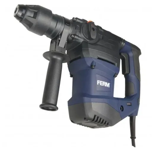 HDM1037 Bohrhammer 1500W - Seiten-Handgriff - 4 Funktionen - Inkl. 3 SDS Plus Bohrköpfer und 2 SDS Plus Werkzeugköpfen m