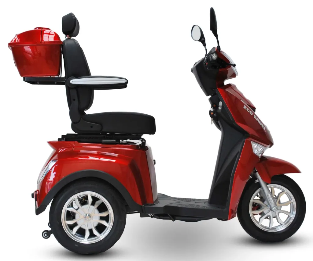 Elektromobil rot - herausnehmbarer Li-Io Akku 30 Ah - 25 km/h - 1000 Watt Seniorenmobil