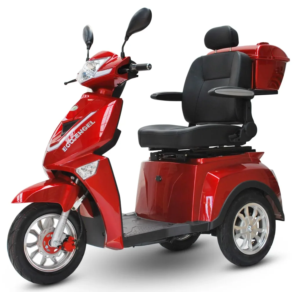 Elektromobil rot - herausnehmbarer Li-Io Akku 30 Ah - 25 km/h - 1000 Watt Seniorenmobil