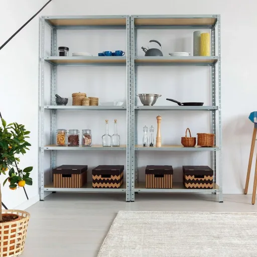 2 Stück Regal / Lagerregal mit 5 Fächern - 175x75x30cm - 350kg
