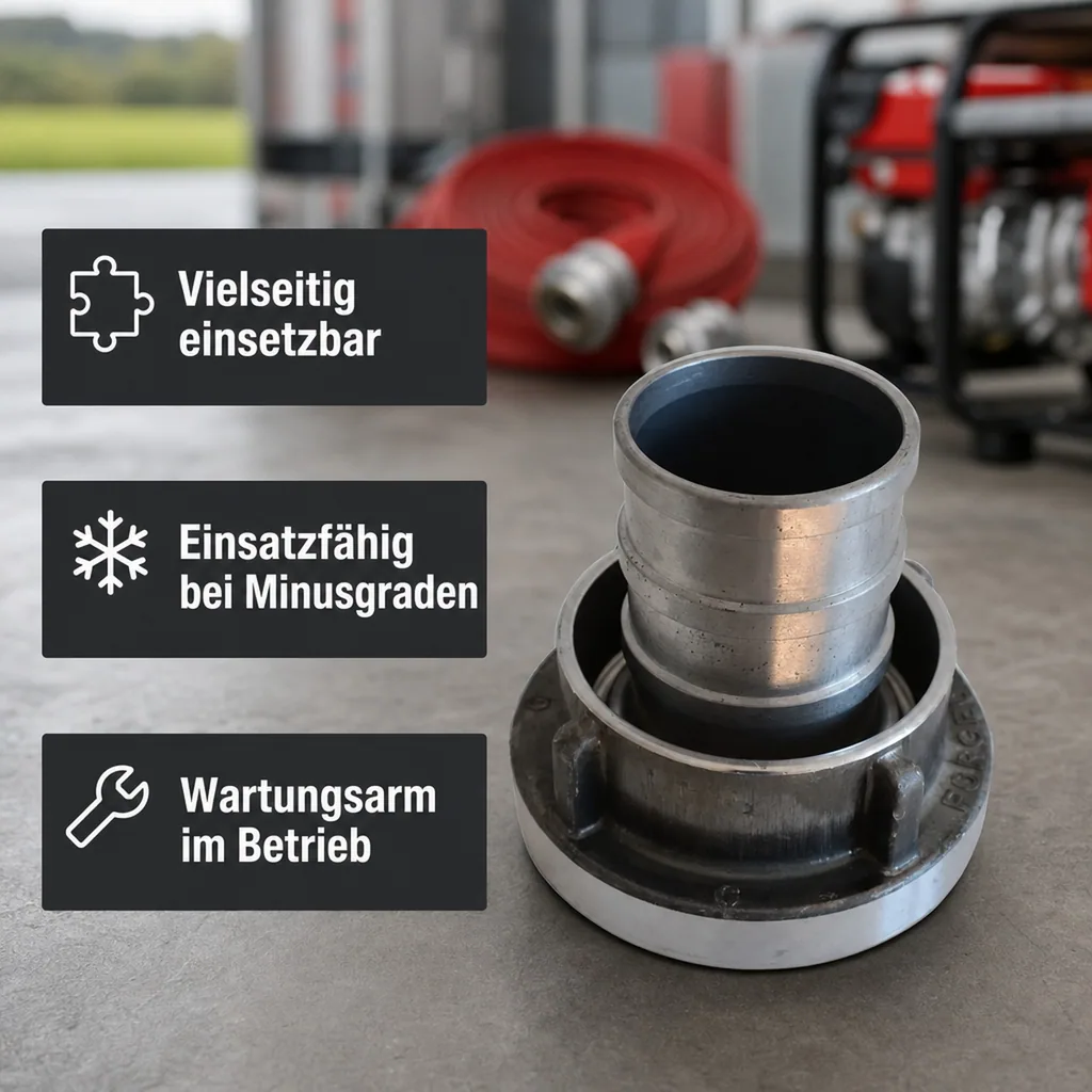 Storz Kupplung, C Kupplung 52mm, Feuerwehrkupplung, Schlauchkupplung