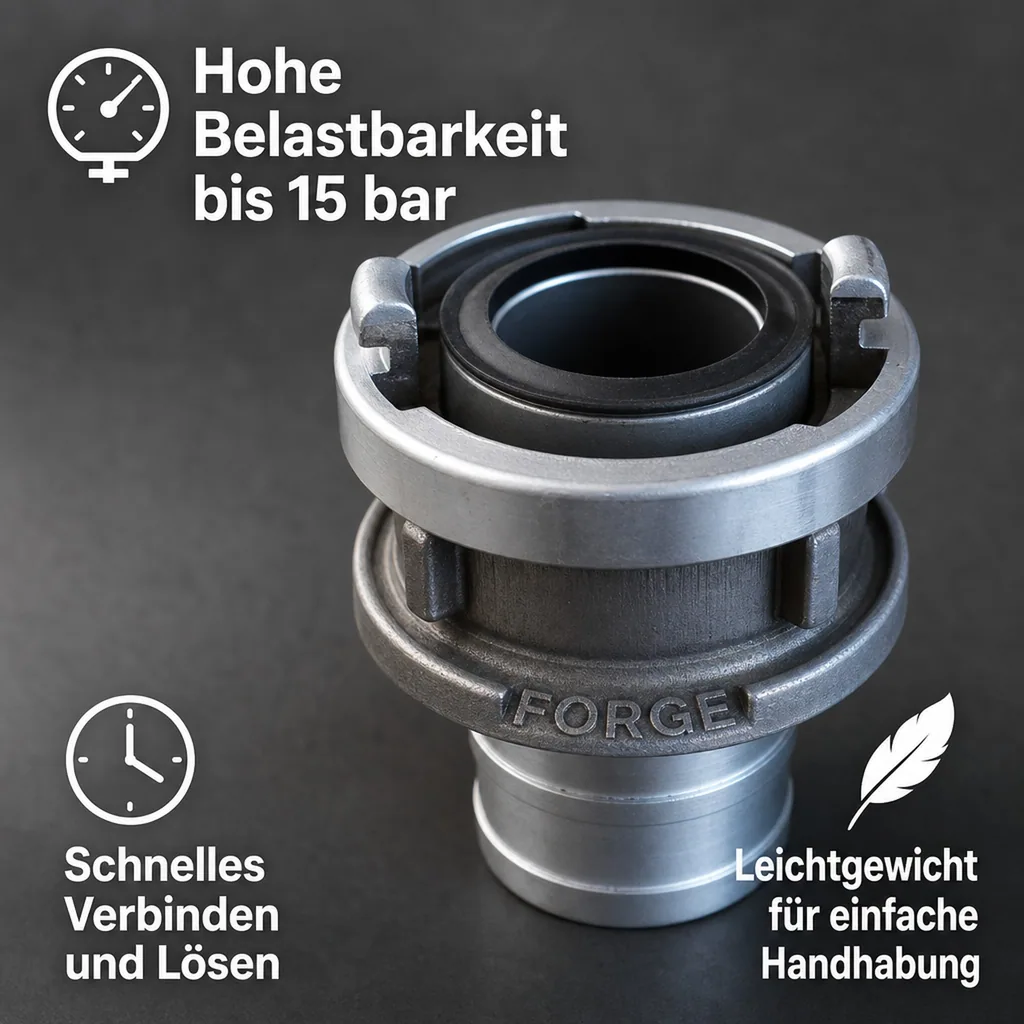 Storz Kupplung, C Kupplung 52mm, Feuerwehrkupplung, Schlauchkupplung