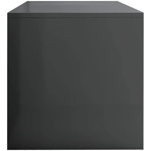 TV-Schrank 100x40x40 cm Spanplatte Hochglanz grau