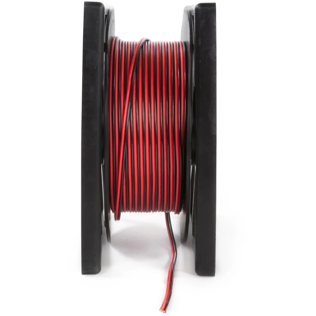 lautsprecherkabel - rot/schwarz - 2 x 1.50 mm² - 100 m