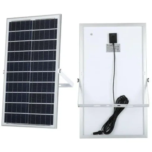 VT-100W Solar-Flutlicht mit Solarpanel - 2450 Lm - 6000K - Schwarz