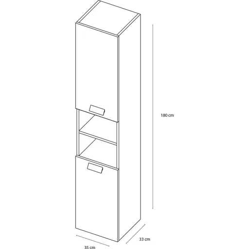 Fabulous Bade Hoher Schrank Weiss