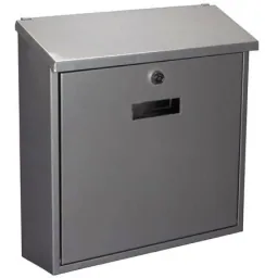 NL Briefkasten Monaco Silber - 368x100x365 mm