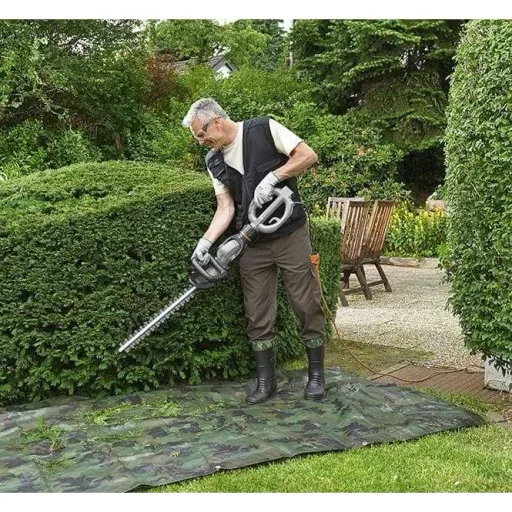 MAXXGARDEN TELESKOP-HECKENSCHERE 140° SCHWENKBARER KOPF - 180° SCHWENKGRIFF 710W - 58,5 CM - 1700 U/MIN.